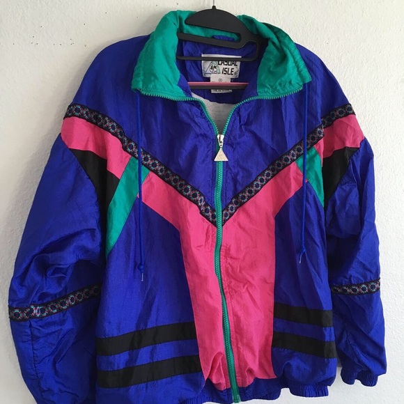 Vintage 80s windbreaker jacket jogger set - Picture 2 of 8